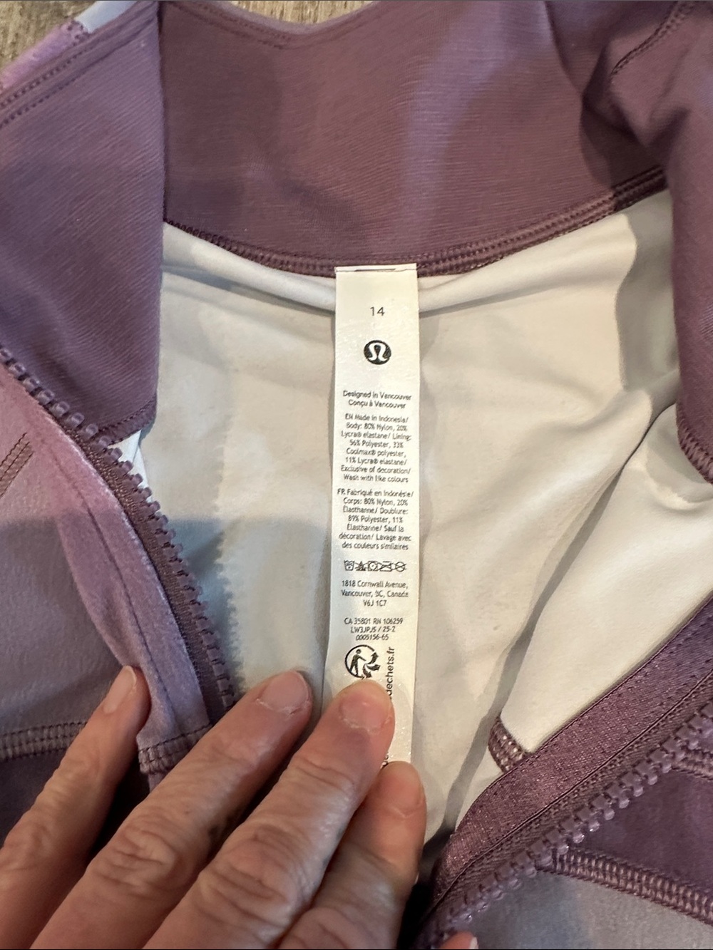 NEW with tags! Lululemon Define Jacket *Nulu
Aurora Haze Purple Mult sz 14 - Picture 4 of 8